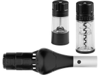 Electric corkscrew, pepper and salt grinders.