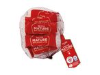 A net bag containing six red-packaged British Mature Mini Cheddar Sticks with a Valley Spire brand tag.