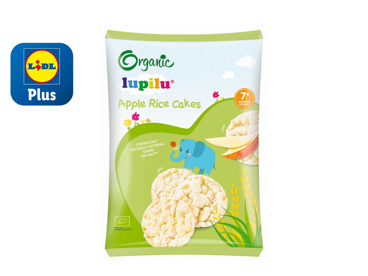 Go to full screen view: Lupilu Organic Apple Rice Cakes - Image 1