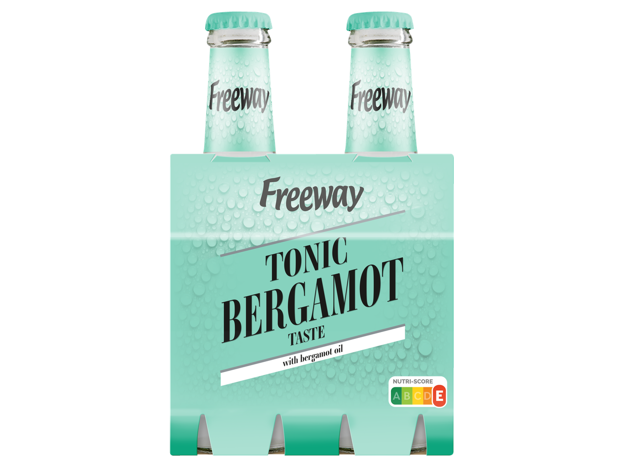 Freeway Tonic Bergamot 4-pack met twee zichtbare flessen