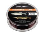 Fishing line spool with fish illustrations, showing diameter, strength, and length.