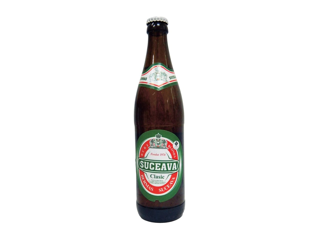 Sticla de bere Suceava Clasic, bere blondă.