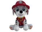 Плюшена играчка Маршал от Пес патрул с червена шапка и пуловер.