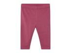 A pair of plain, dark pink children's leggings.