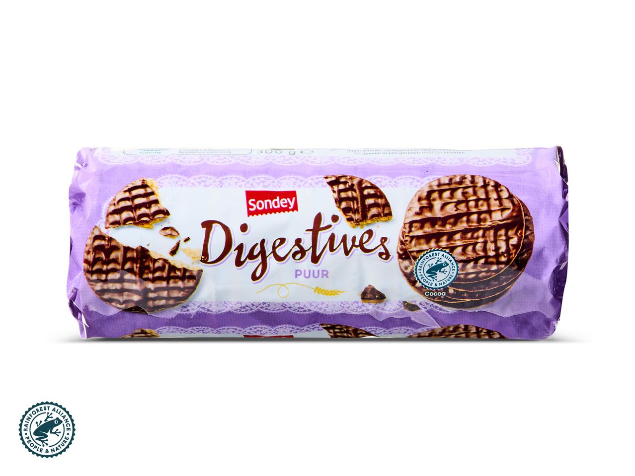 Sondey Digestive cacao koekjes.