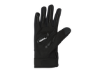 Black cycling glove with GEL padding and touchscreen-compatible fingertips.