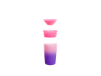 Pink and purple ombre cup, bowl, and funnel.