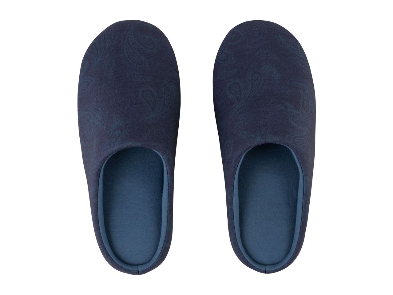 Go to full screen view: Livergy Men's Slippers - Navy - Image 2