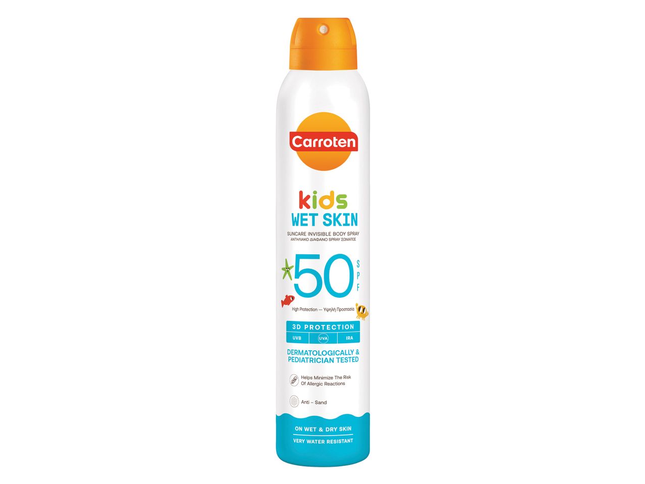 Carroten Kid Easy Σπρέϊ wet skin SPF50