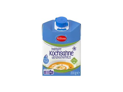 Milbona Haltbare Kochsahne