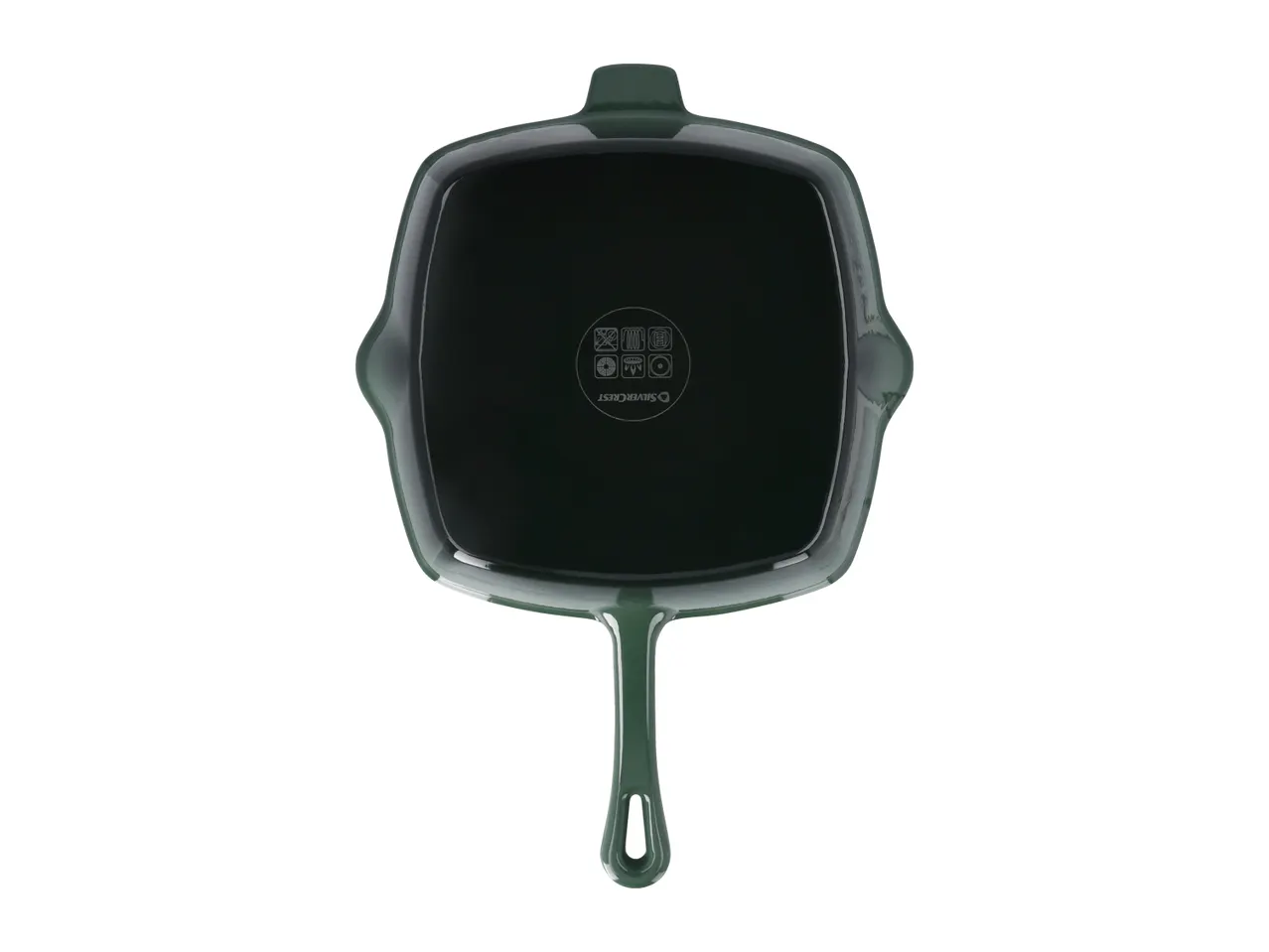 SilverCrest square cast iron pan with handle