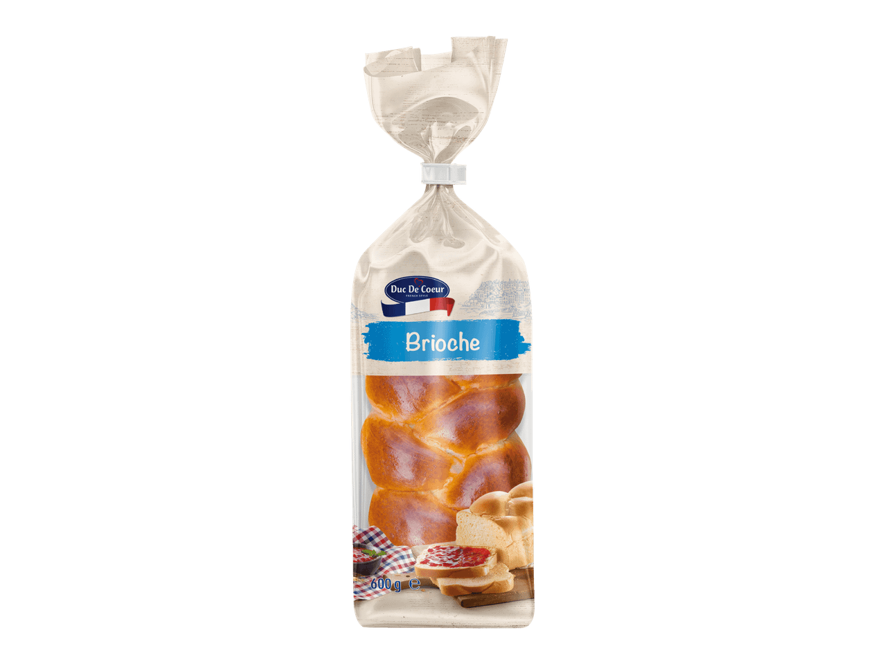 Ranskalainen briossi 600 g pakkauksessa.