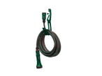Conjunto de mangueira espiral PARKSIDE com suporte de parede verde.