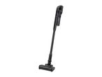 Black cordless stick vacuum cleaner with a power brush head.
