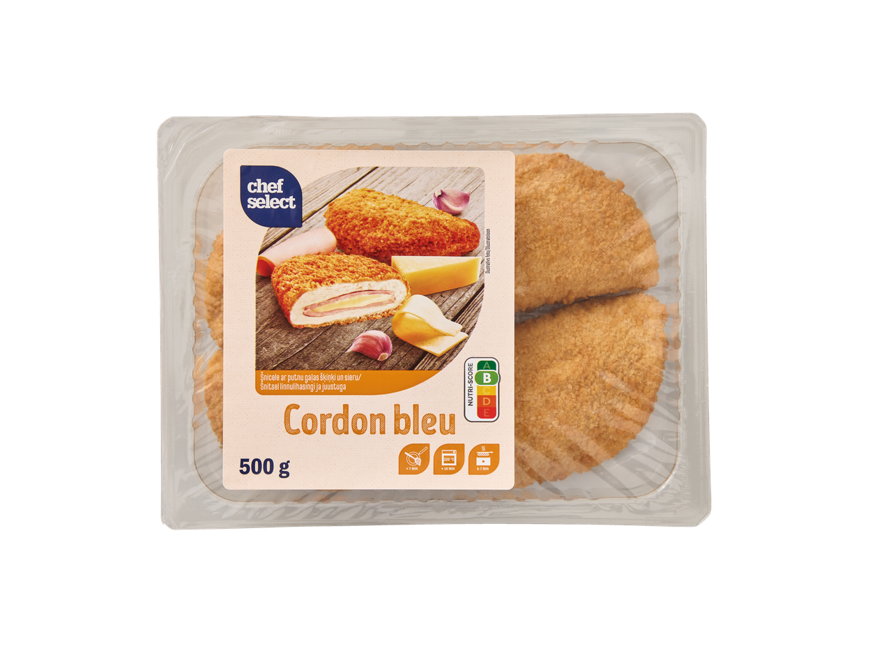 Chef Select Cordon bleu šnicele (500g).