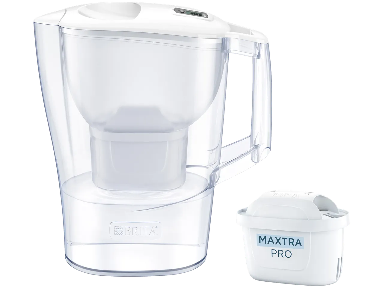 Brita water filter jug with a Maxtra Pro filter cartridge