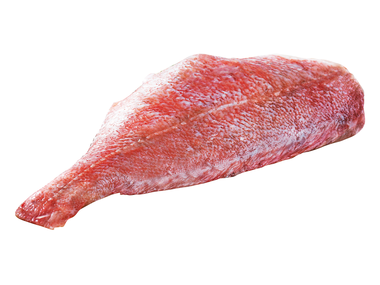 Filé de peixe vermelho congelado.