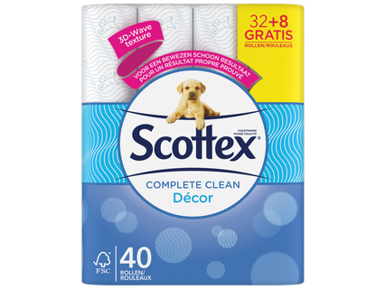 SCOTTEX Toiletpapier clean décor
