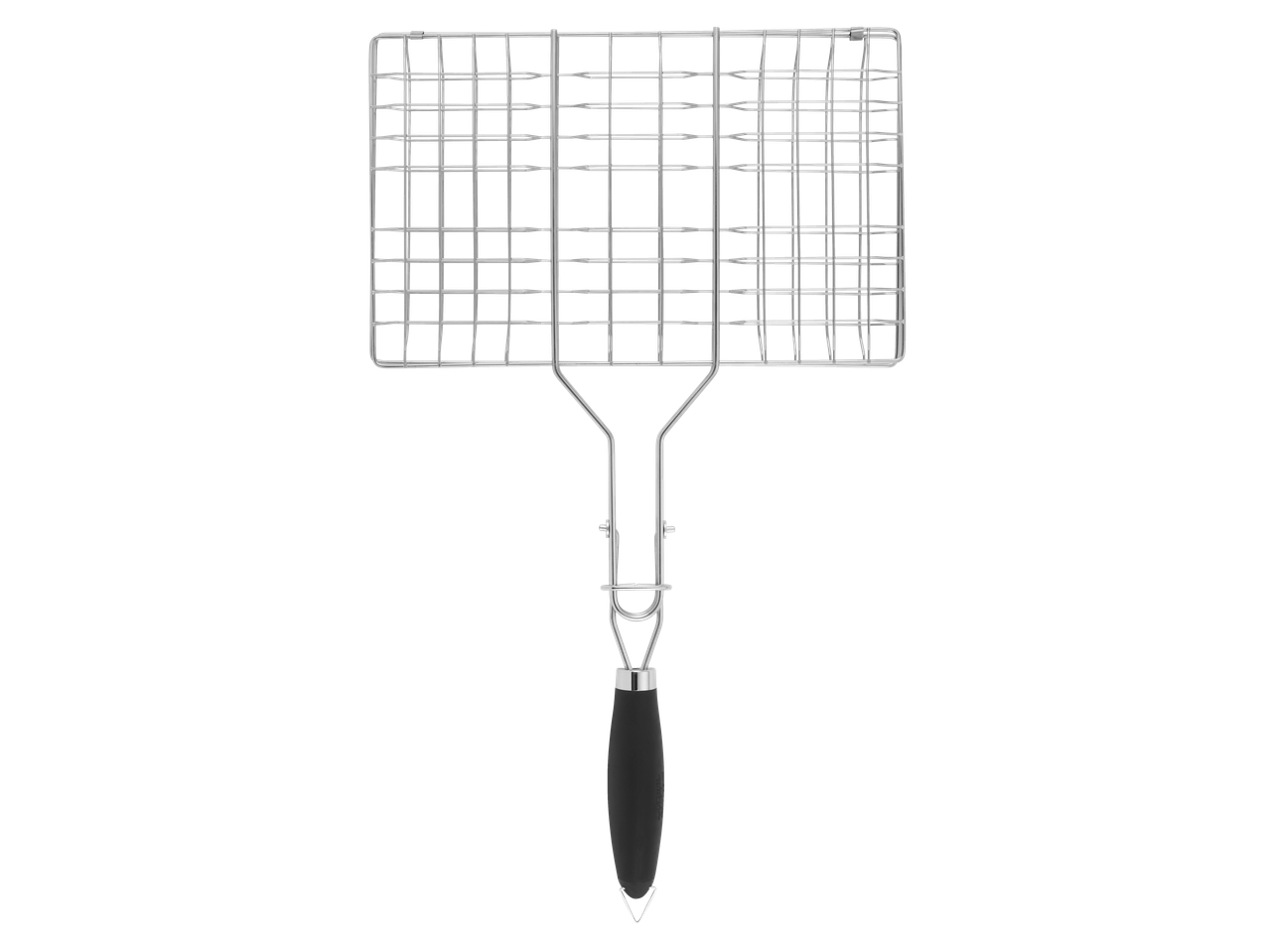 Grillguthalter/Grillkorb GRILLMEISTER metāla grila turētājs ar melnu rokturi