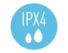 IPX4 oznaka zaščite pred brizganjem vode.