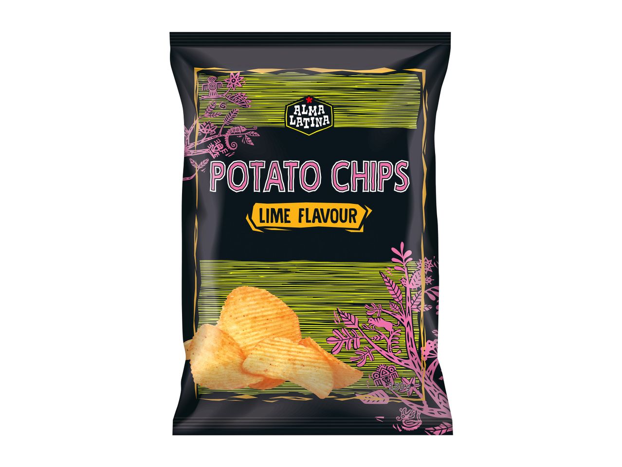 A bag of potato chips, likely a fine flavor variety.