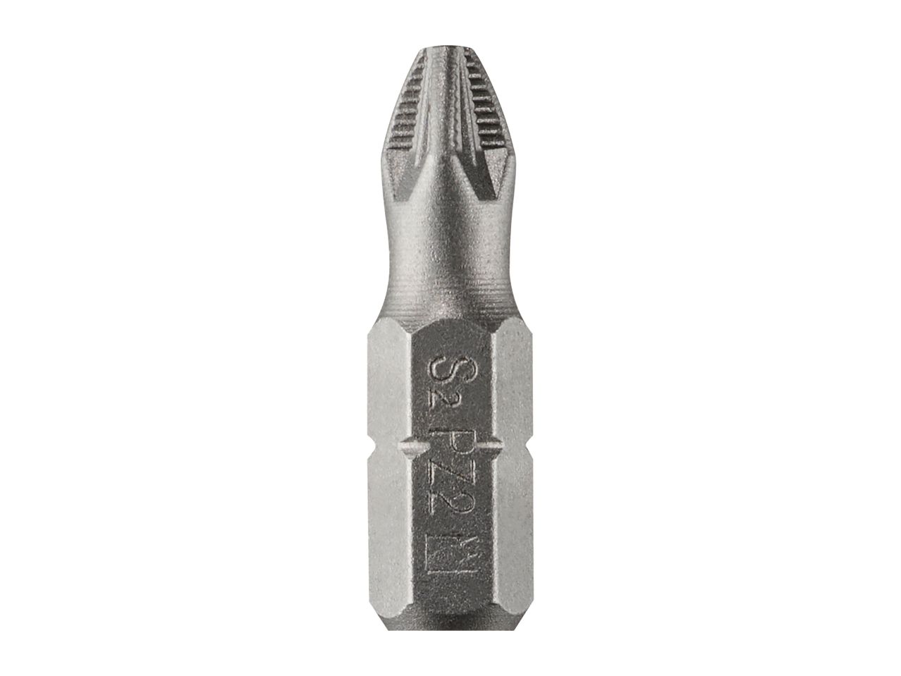 A single silver screwdriver bit with 'S2 PZ2' engraved on its side.