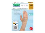Sensiplast wrist support bandage, size S/M, for wrist size 15-17cm, with 3-year warranty.