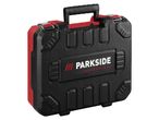 Valigetta Parkside Performance nera e rossa con maniglia.