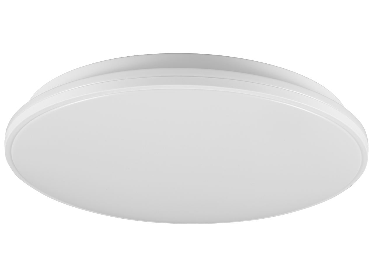 Бяла кръгла LED плафониера за таван.