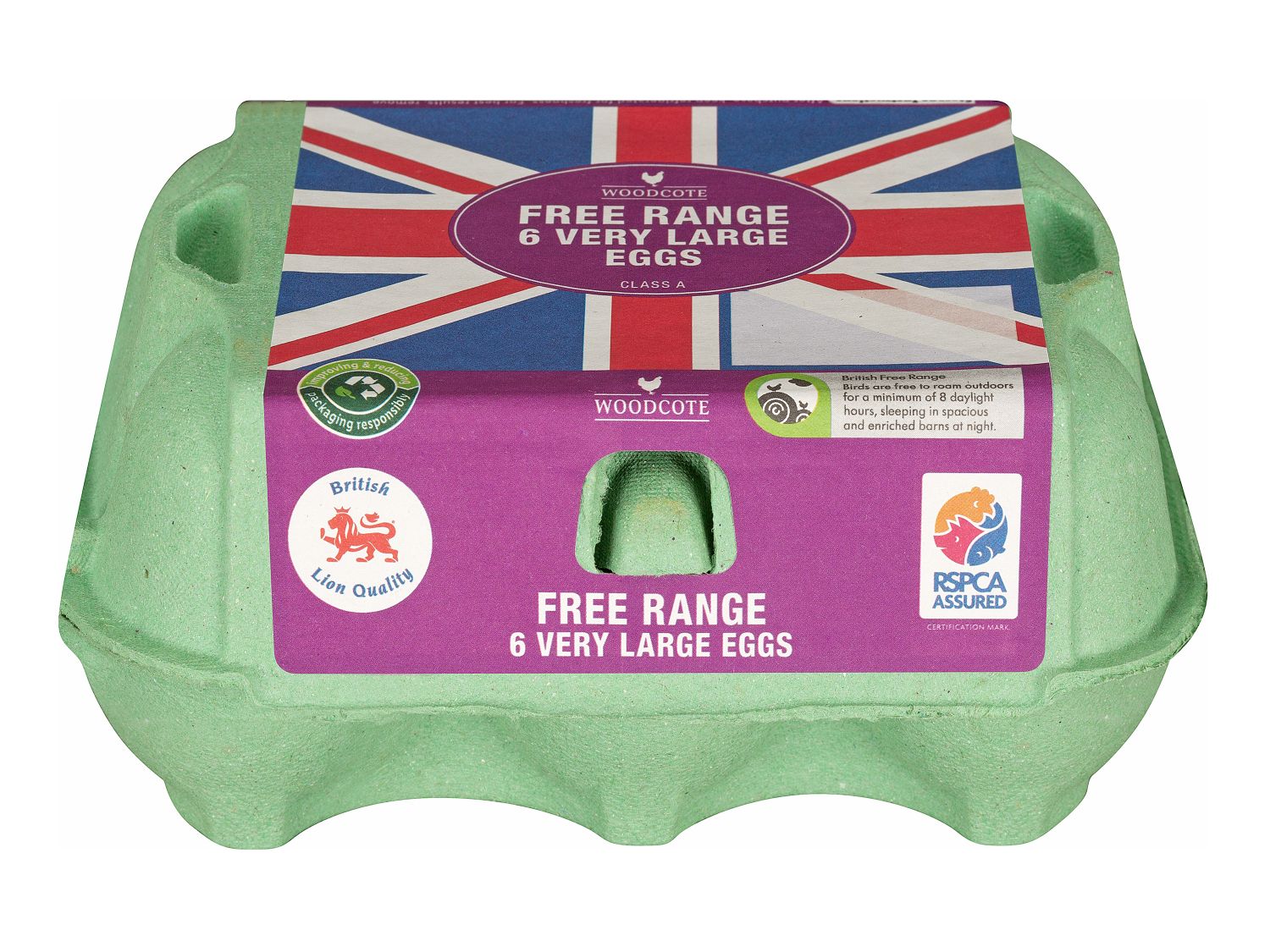 Woodcote 6 Very Large Free Range Eggs Lidl UK