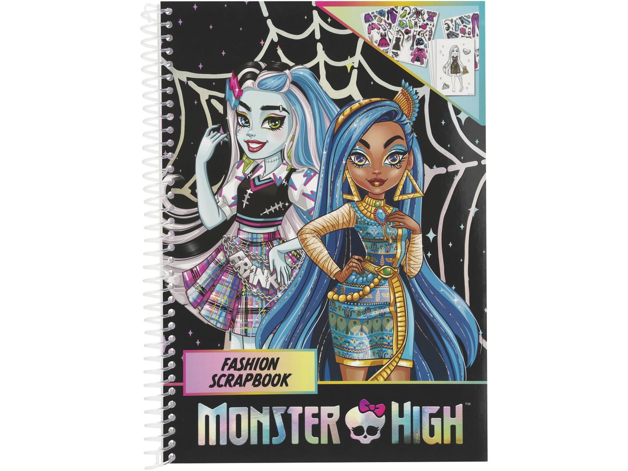 Quaderno Monster High Fashion Scrapbook con Frankie Stein e Cleo De Nile