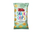 Pose med sprøde chips med smag af creme fraiche og løg.