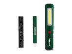 Three Parkside tools: a tire tread depth gauge, a carpenter's pencil, and a work light.