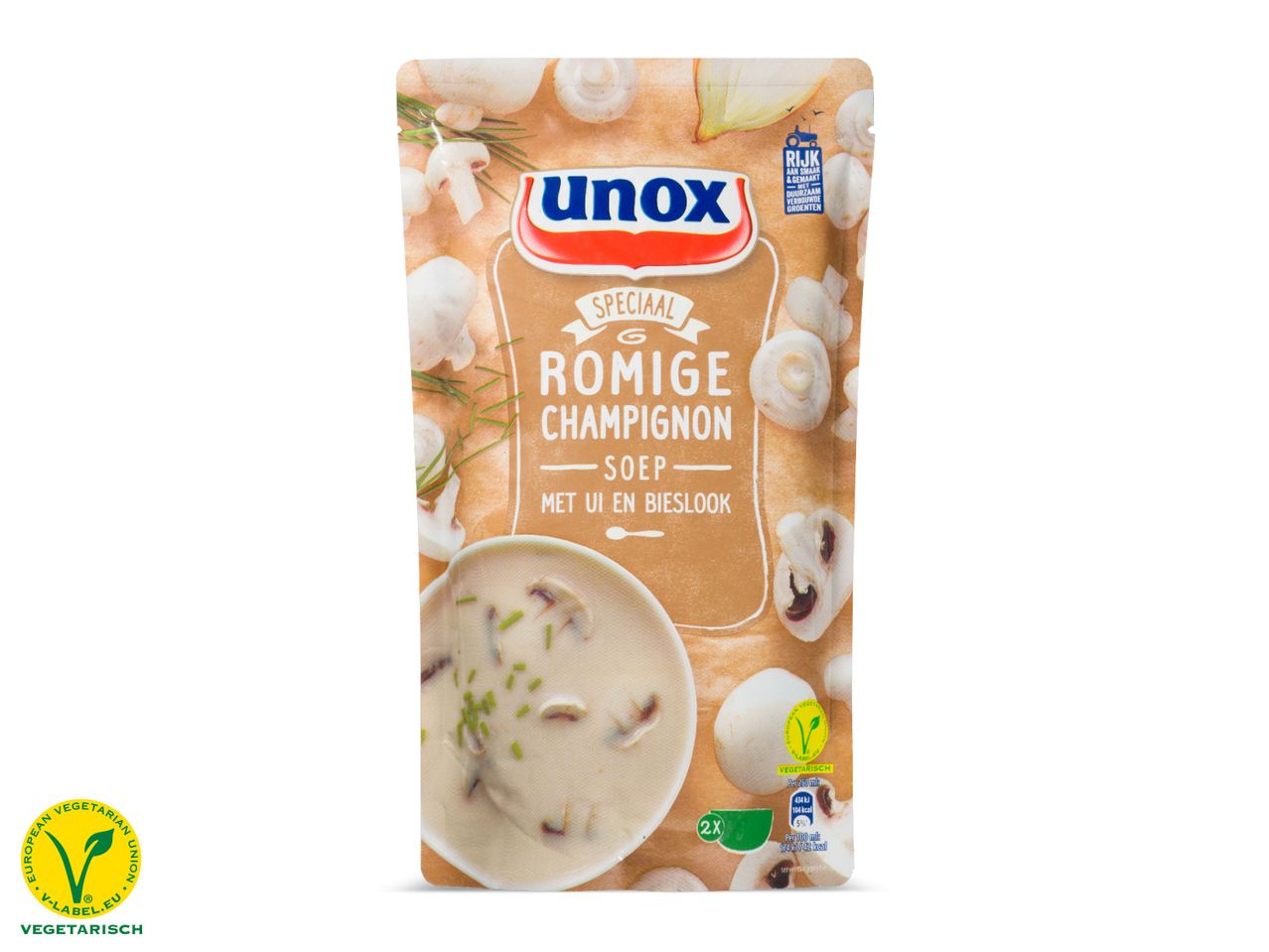 Ga naar volledige schermweergave: Unox romige champignonsoep in zak - afbeelding 1