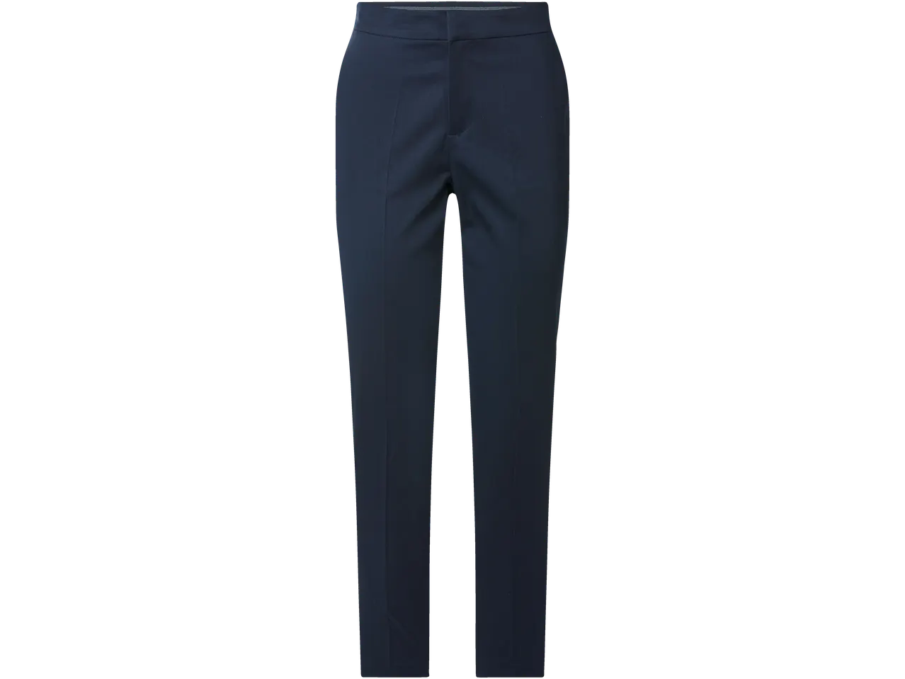 Ženske teget pantalone sa elastičnim pojasom.