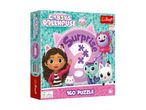 Et 50-delt puslespil med figurer fra børne-tv-serien 'Gabby's Dollhouse'.