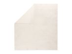 Cream-coloured quilted bedspread with a square pattern