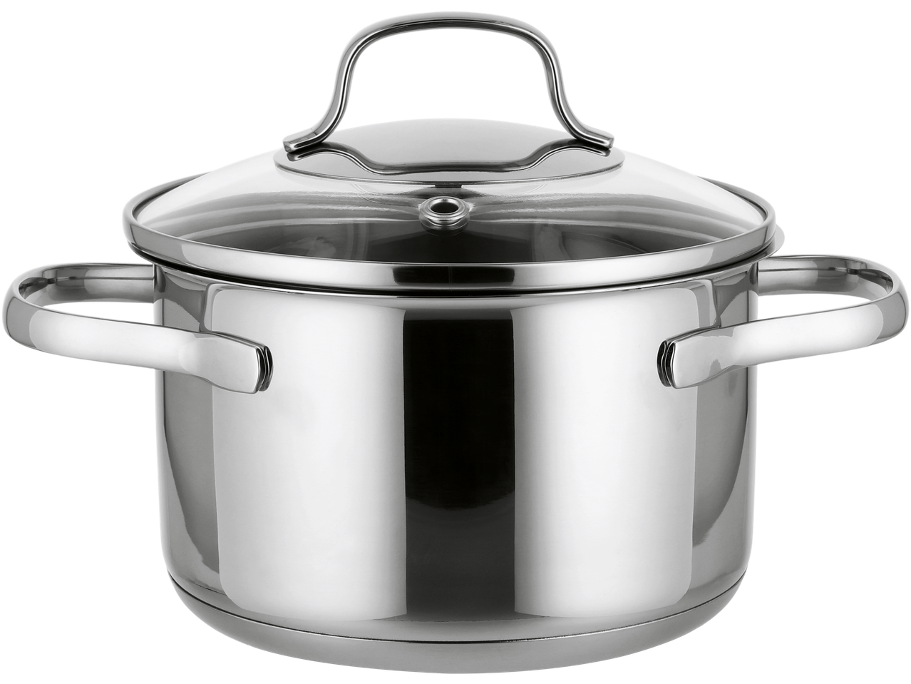 SILVERCREST nerūdijančio plieno puodas su stikliniu dangčiu.