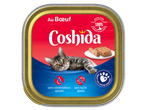 Pâtée pour chat au bœuf, nutrition 100% complète et équilibrée, sans conservateurs ni sucre ajoutés.