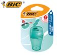 BIC Ellipse Maxi pencil sharpener with two holes, teal color.