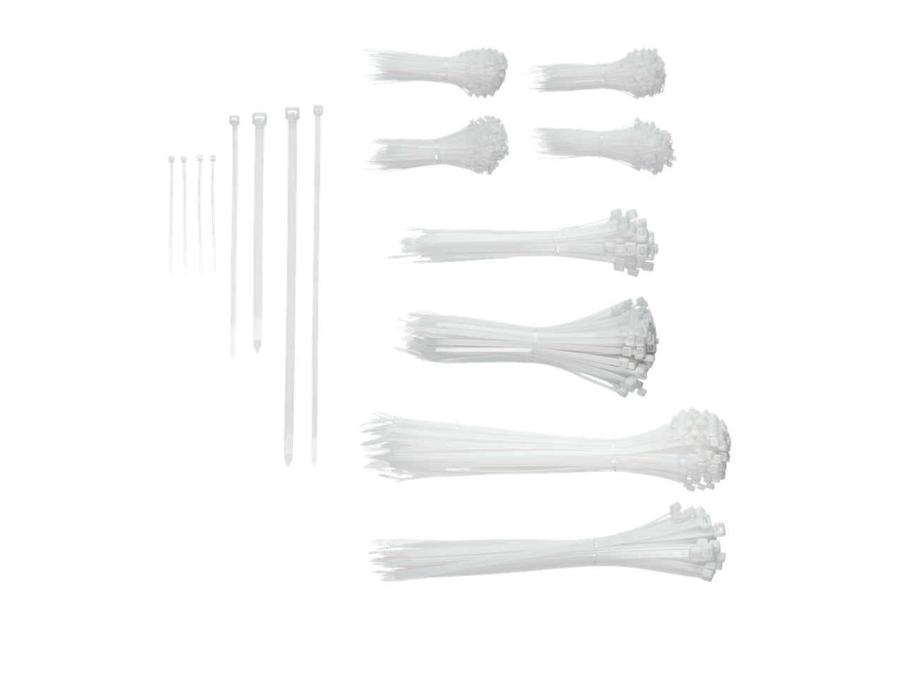 Parkside® XXL kabeļu saites dažādos izmēros, saišķos.