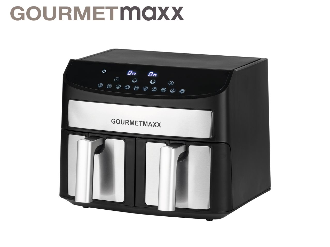 Go to full screen view: Gourmet Maxx Double Chamber Hot Air Frying Machine - Image 1