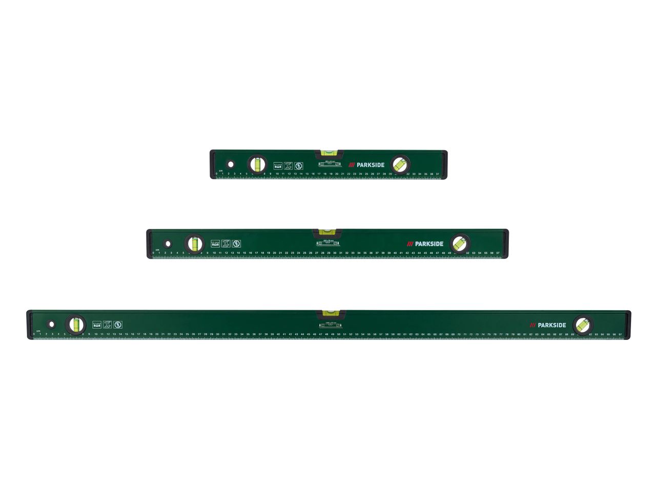 Set de niveaux à bulle ou niveau rapporteur d‘angle