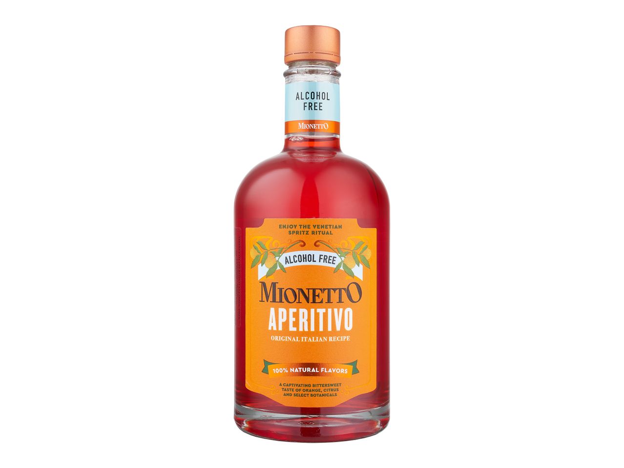 'Montelobos' apelsinų likerio butelis.