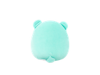 Turquoise soft plush toy with small ears and tail