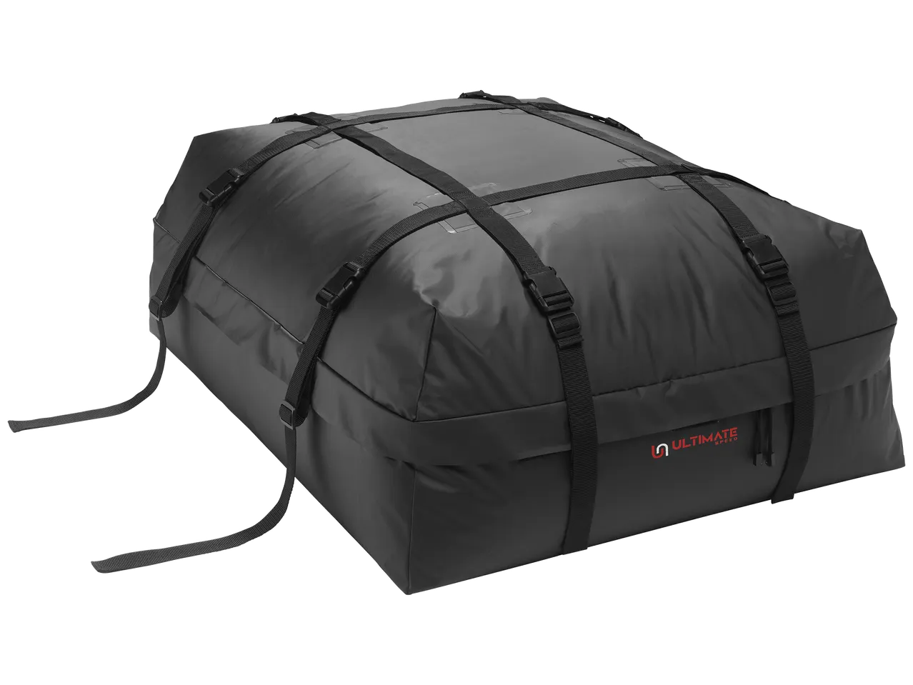 Sac de toit de voiture noir avec sangles de fixation