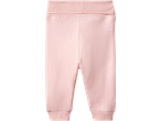 lupilu® Baby Joggers in light pink, featuring a comfortable elastic waistband and ribbed cuffs.
