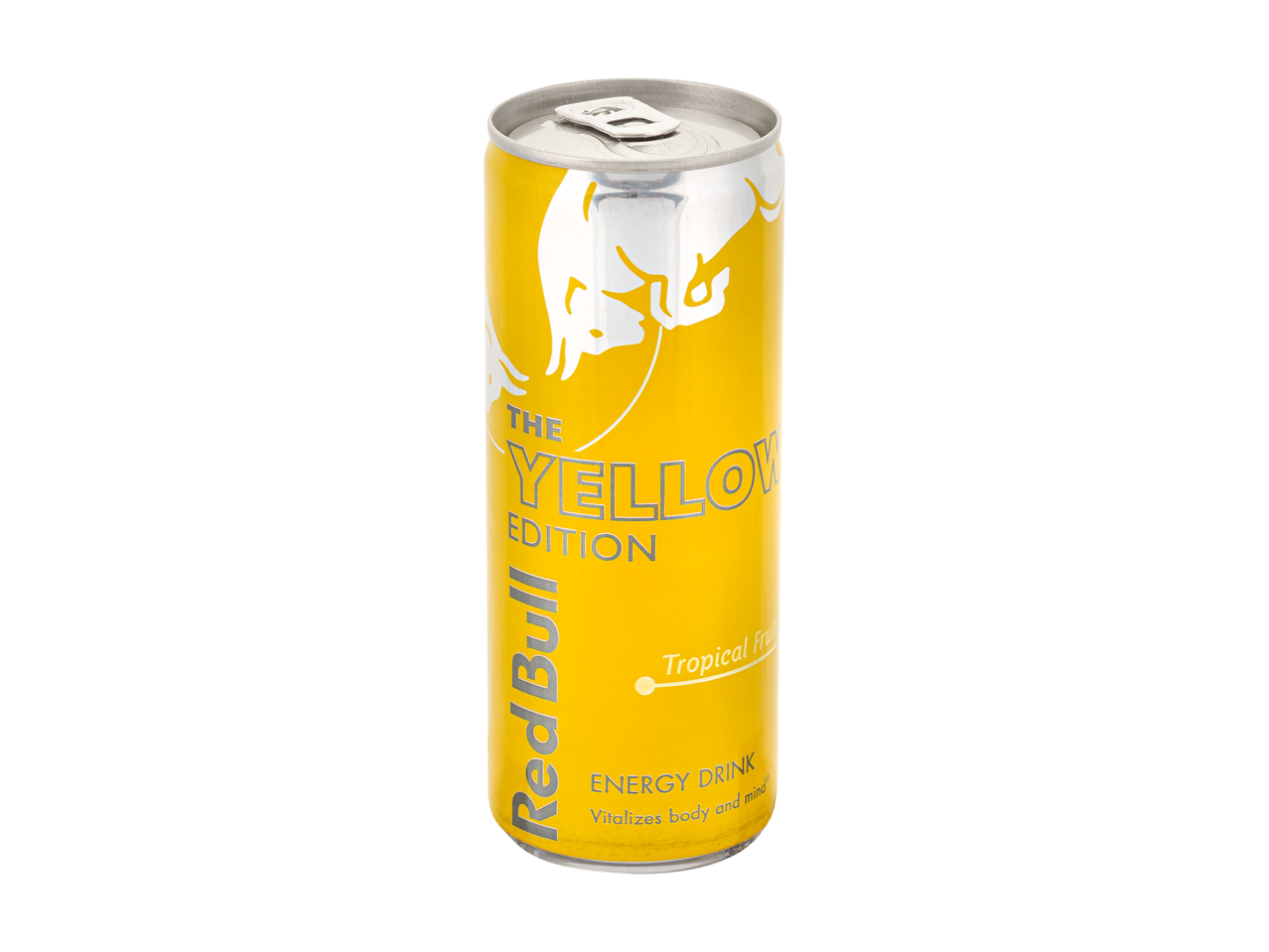 Red Bull Yellow Edition, energetinis gėrimas su tropiniais vaisiais.