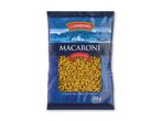 Pakke med makaroni pasta lavet af durumhvede, med en tilberedningstid på 3-4 minutter og en vægt på 500g.