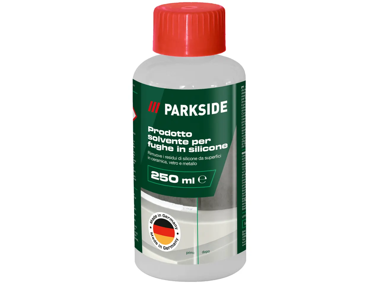 Solvente per silicone Parkside da 250 ml.